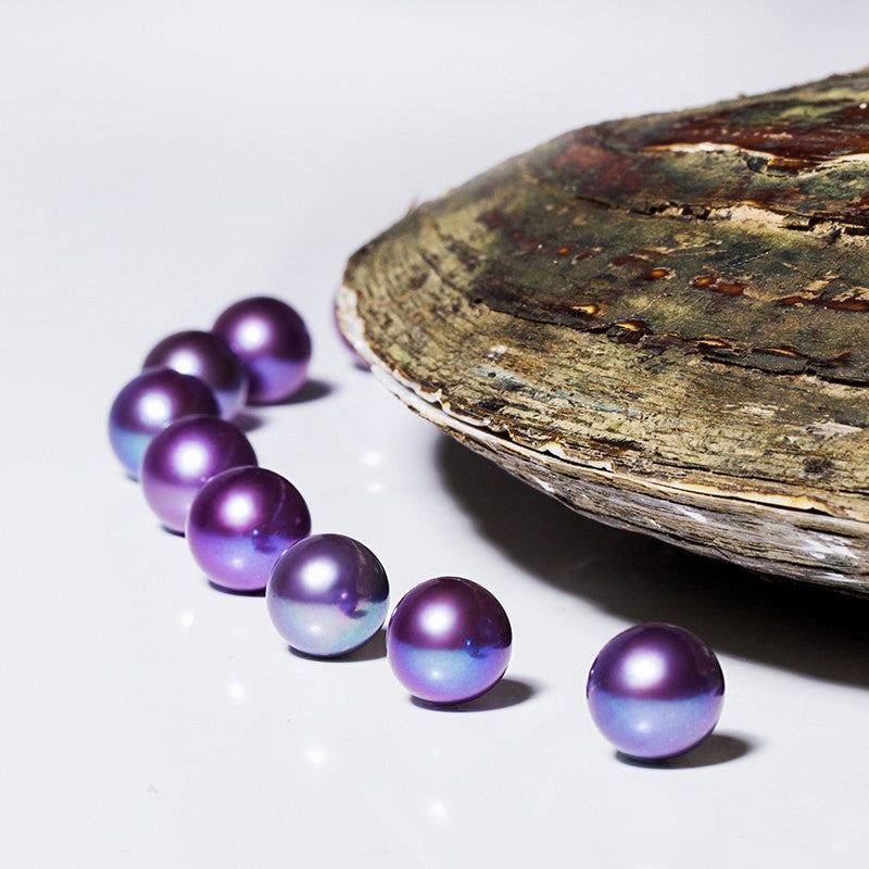 A04.New Demon Grapes purple Eddison Pearls no shell opening(5-6.5mm)