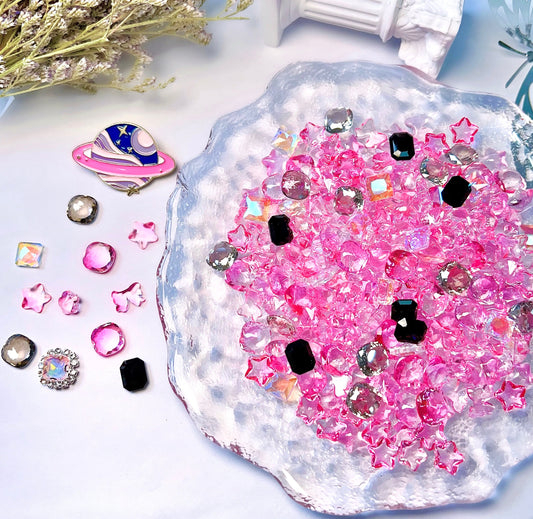 A.011 Beautiful pink starry sky